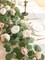 2pcs Artificial Flower Garland – Spring Eucalyptus, Peony & Rose Vine, Vintage Faux Greenery for Wedding Arches, Doors, Walls & Party Decorations